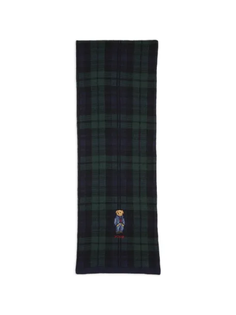Polo Ralph Lauren Polo Bear plaid scarf