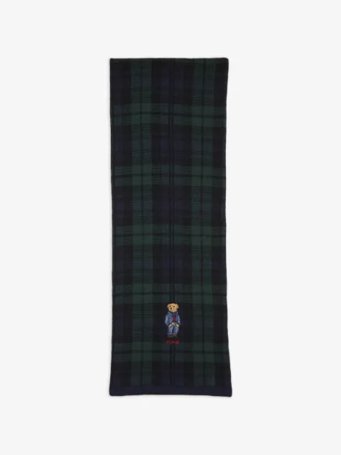 Polo Ralph Lauren Polo Bear plaid scarf