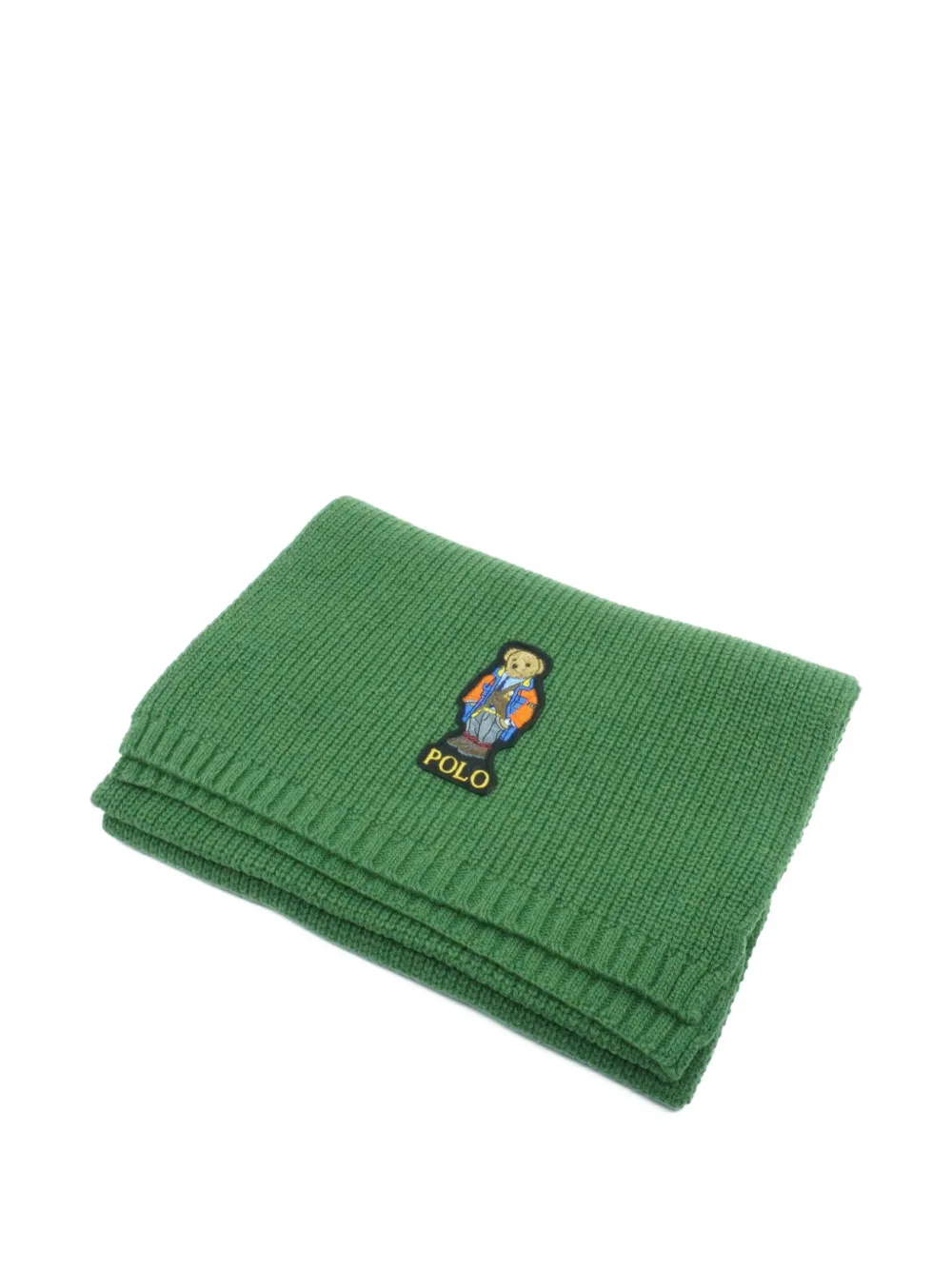 Polo Ralph Lauren bear-detail scarf - Verde
