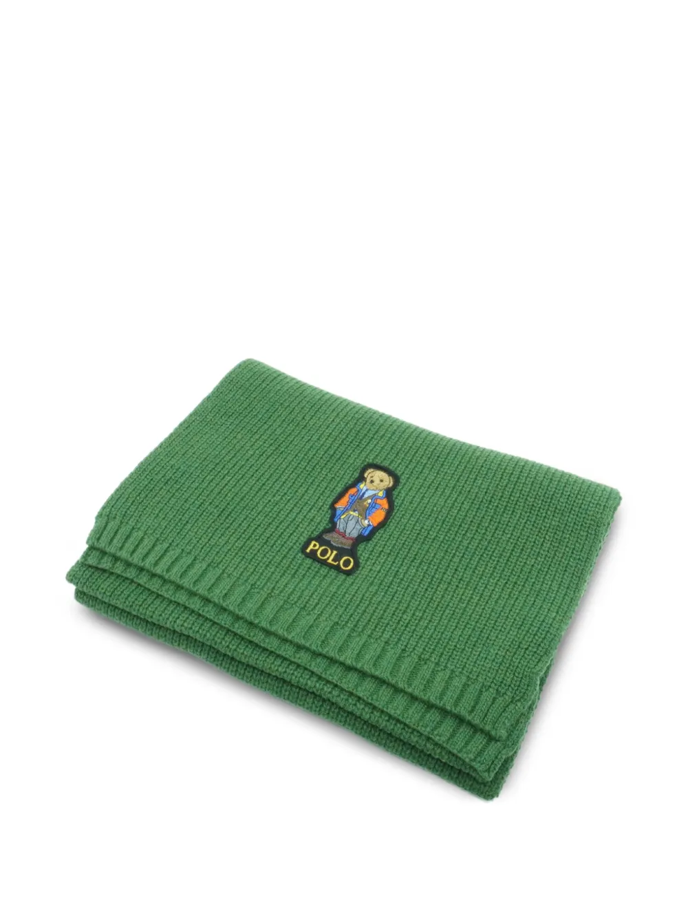 Polo Ralph Lauren bear-detail scarf - Verde