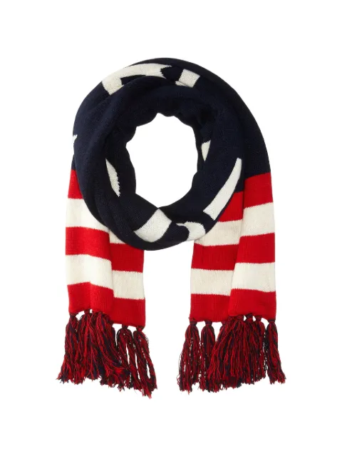 Polo Ralph Lauren  1967 Olympics USA striped fringed scarf
