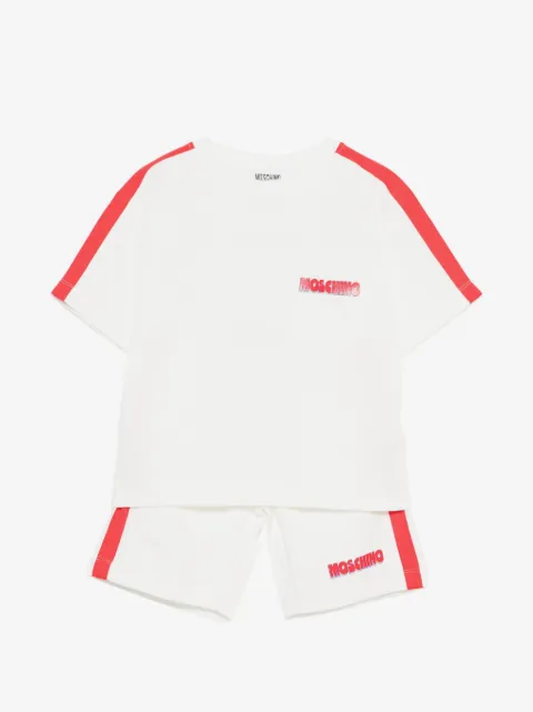 Moschino Kids set de shorts con motivo de rayas