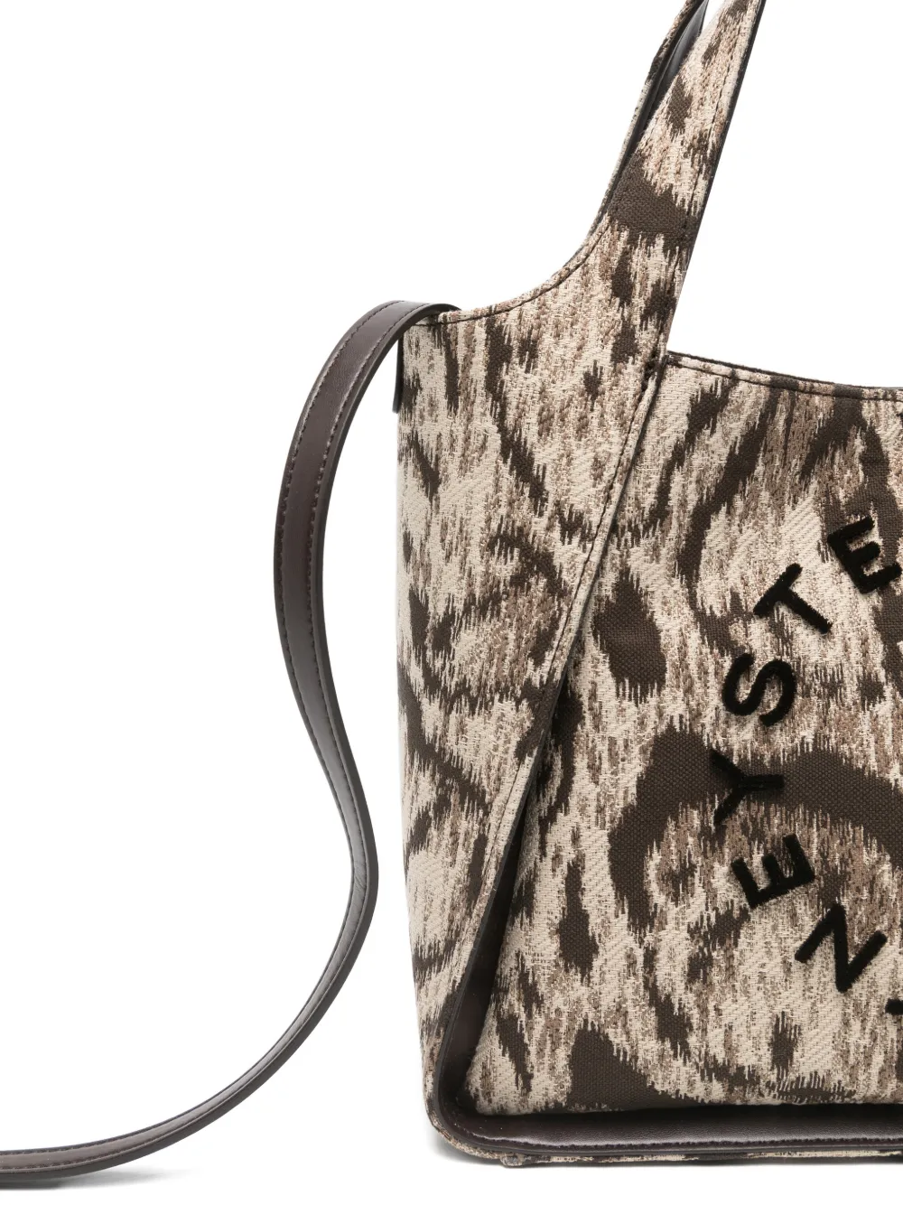 Stella McCartney Heuptas met logoplakkaat Beige
