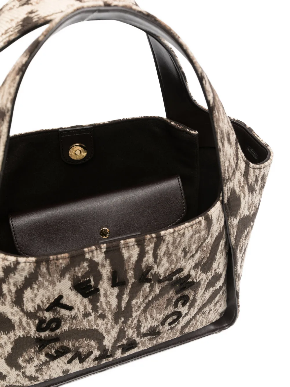 Stella McCartney Heuptas met logoplakkaat Beige