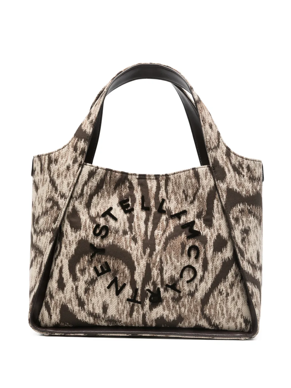 Stella McCartney logo-plaque tote bag - Toni neutri