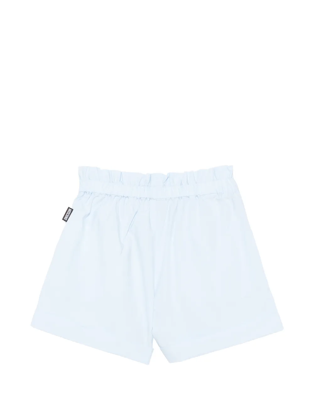  Moschino Kids Elasticated Embroidered Shorts - Blue 