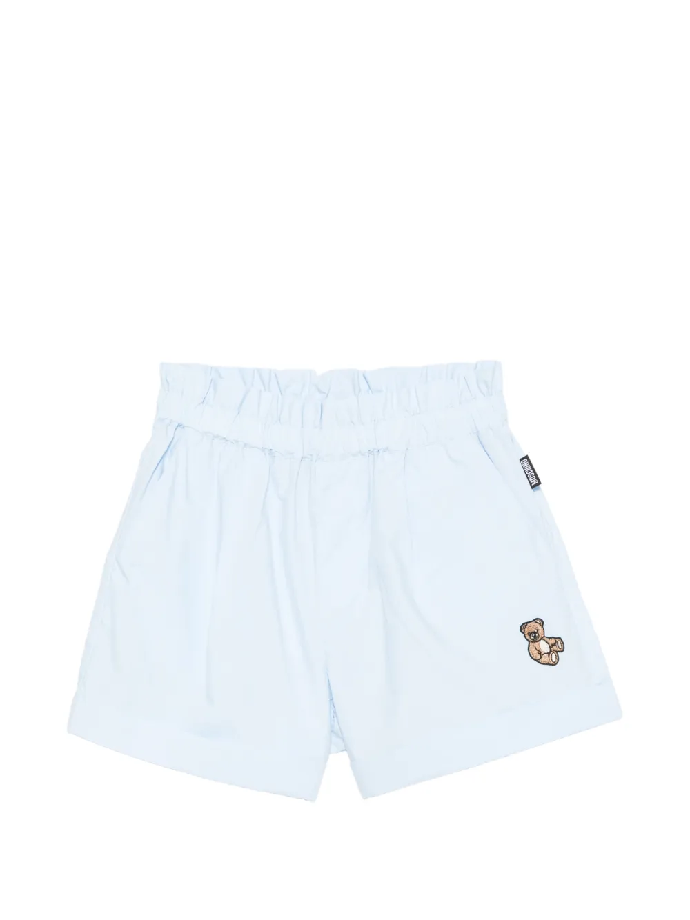 Moschino Kids elasticated embroidered shorts - Blu
