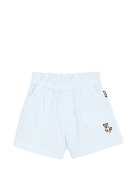 Moschino Kids shorts elásticos bordados