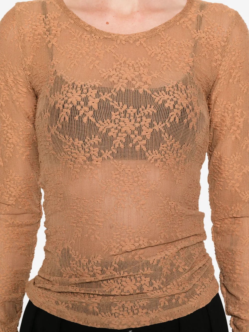 IMPERIAL Top met lange mouwen Beige