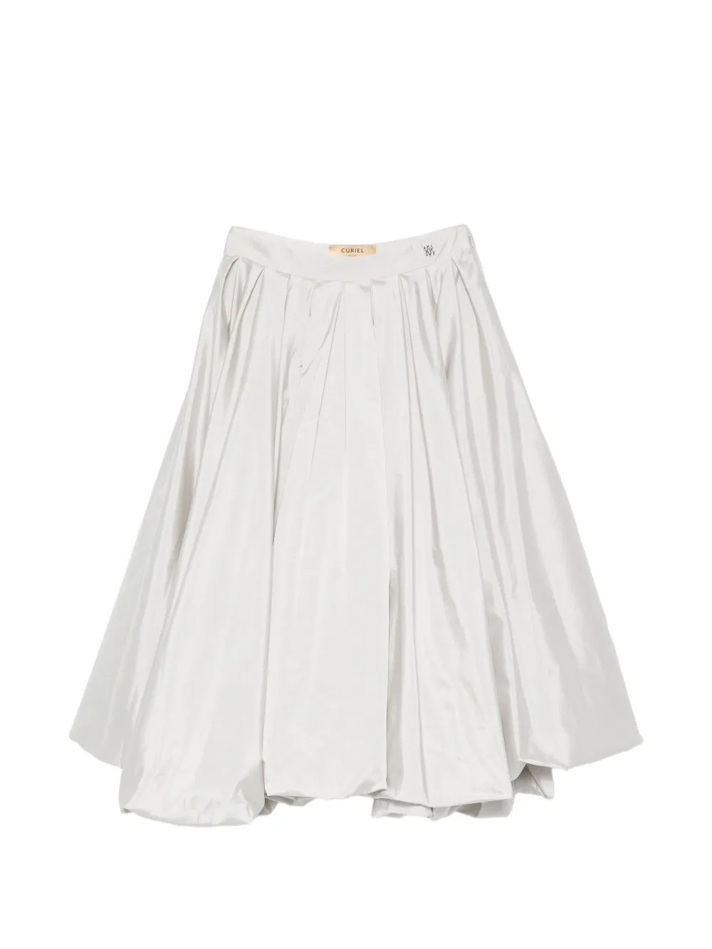 Curiel A-line midi skirt - Grigio