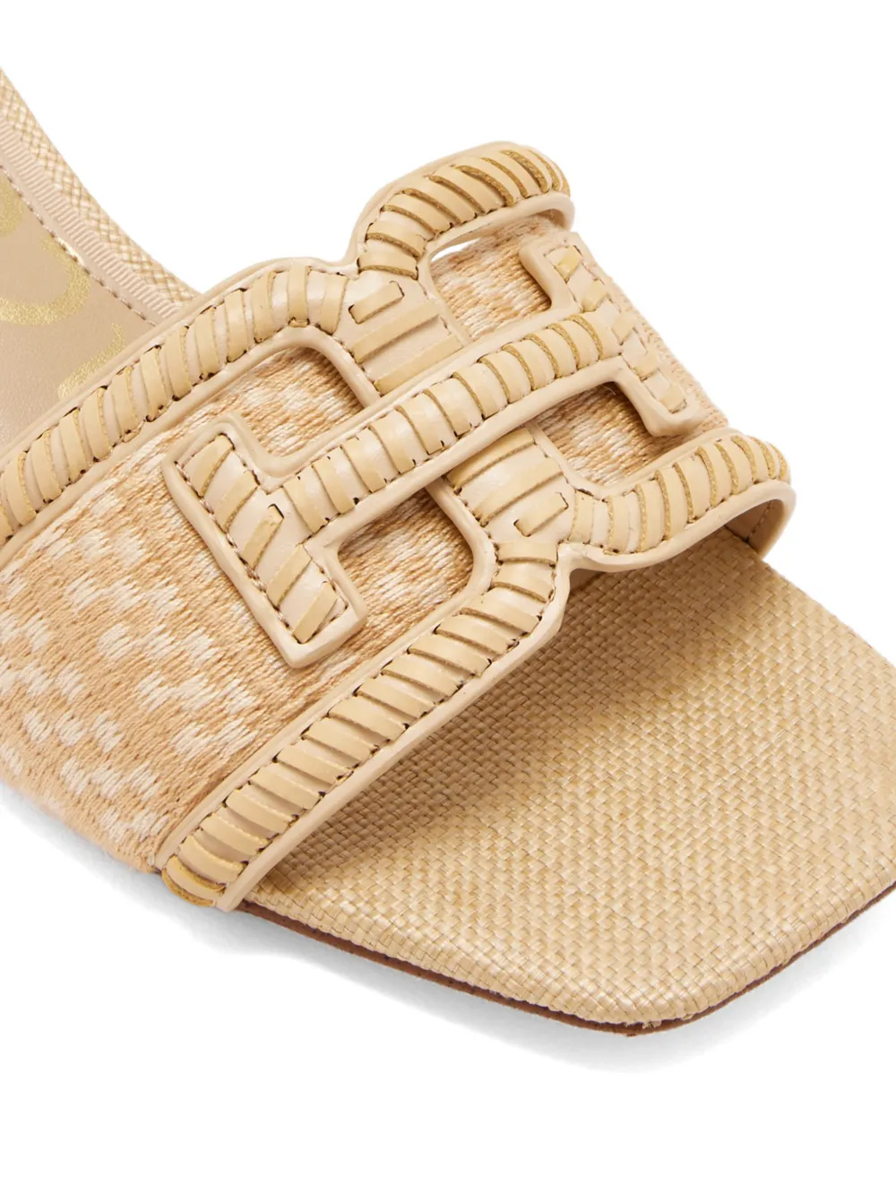 Sam Edelman Waylon geweven sandalen met hak Beige