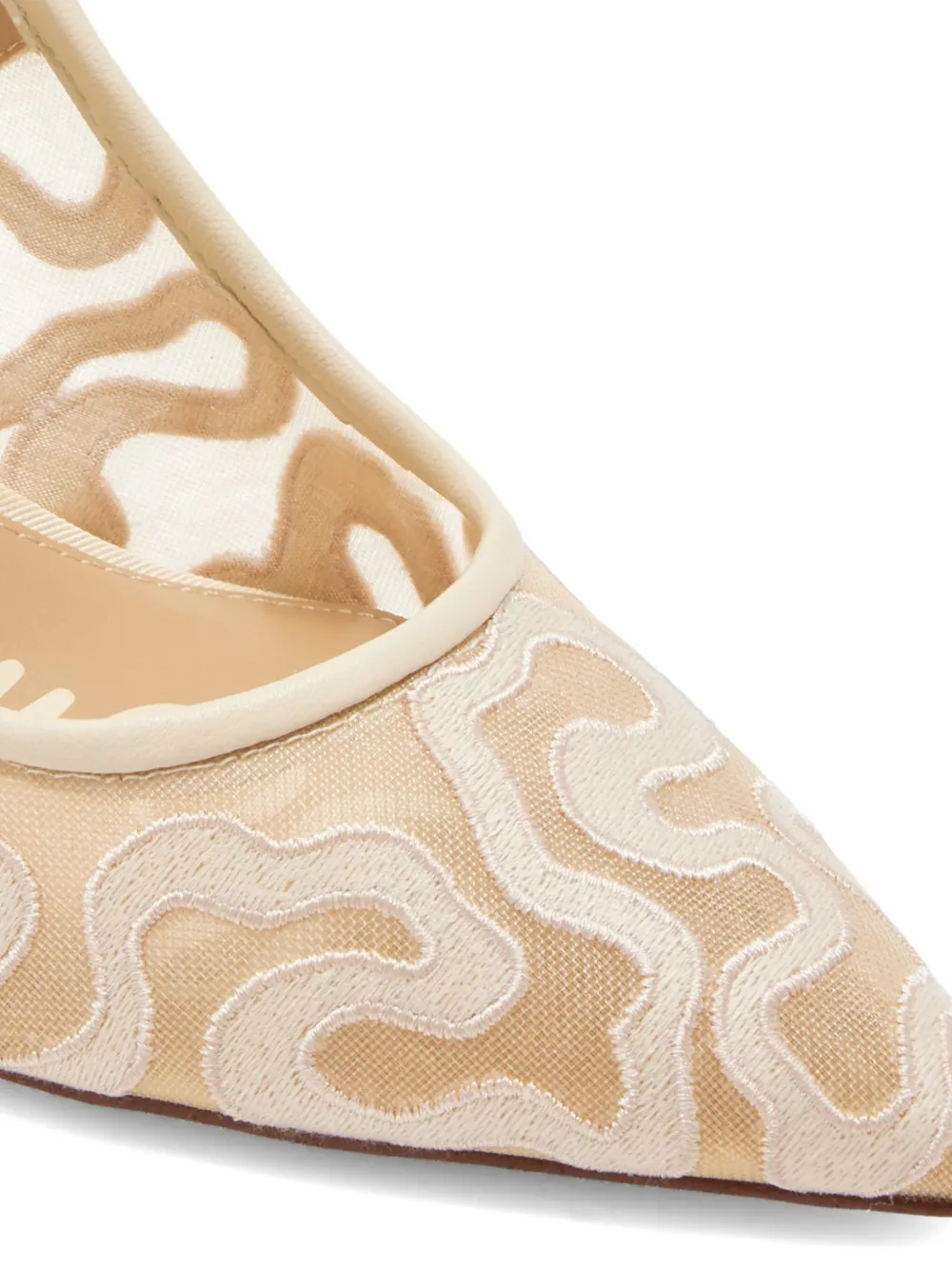 Sam Edelman Pumps met borduurwerk Beige