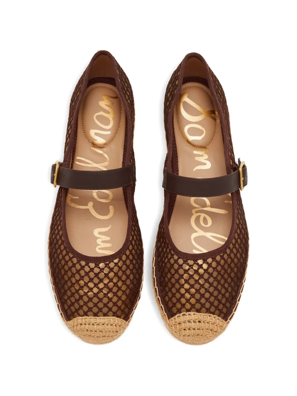 Sam Edelman Espadrilles met gespbandjes Bruin