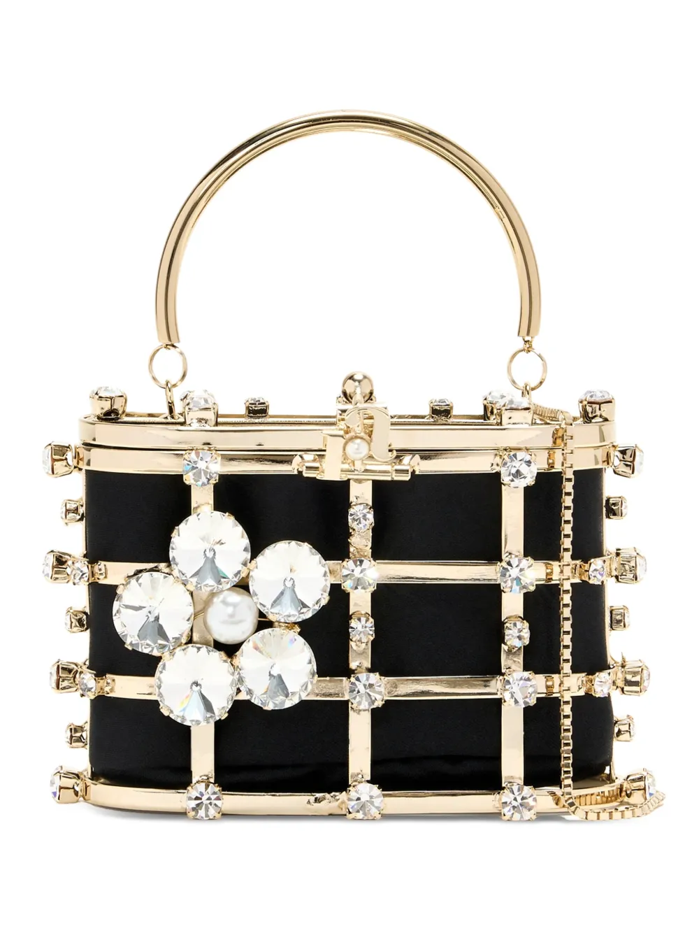 Rosantica Borsa mini Pocket Matera con strass - Nero