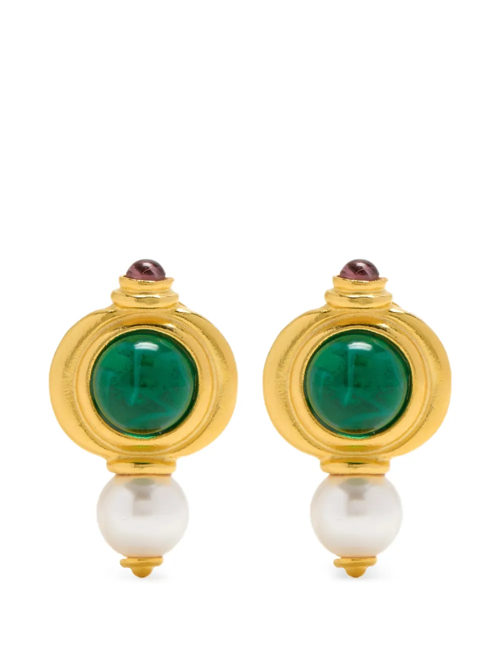 Ben Amun Orecchini pendenti con perle - Oro