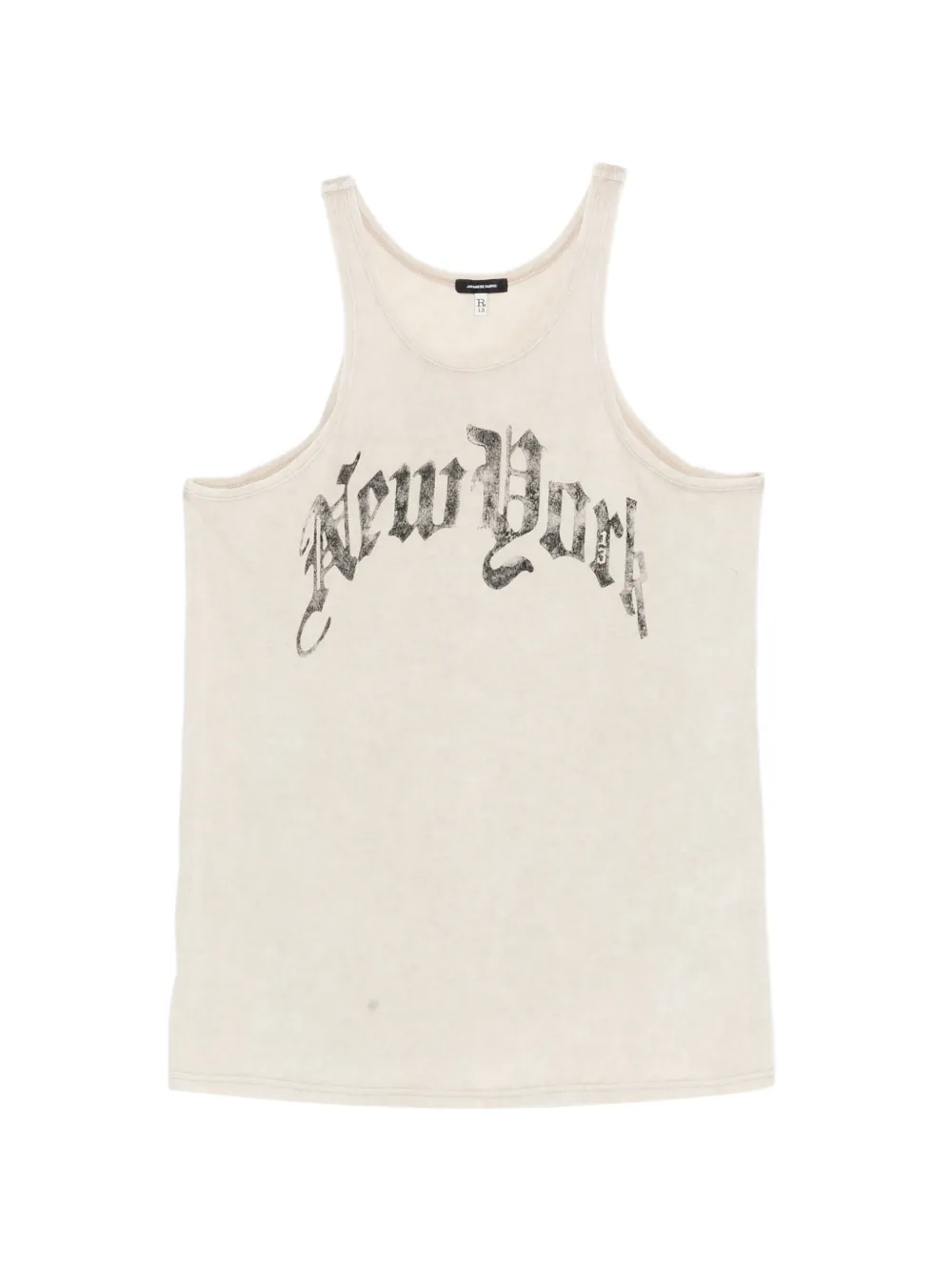 R13 New York printed tank top - Toni neutri