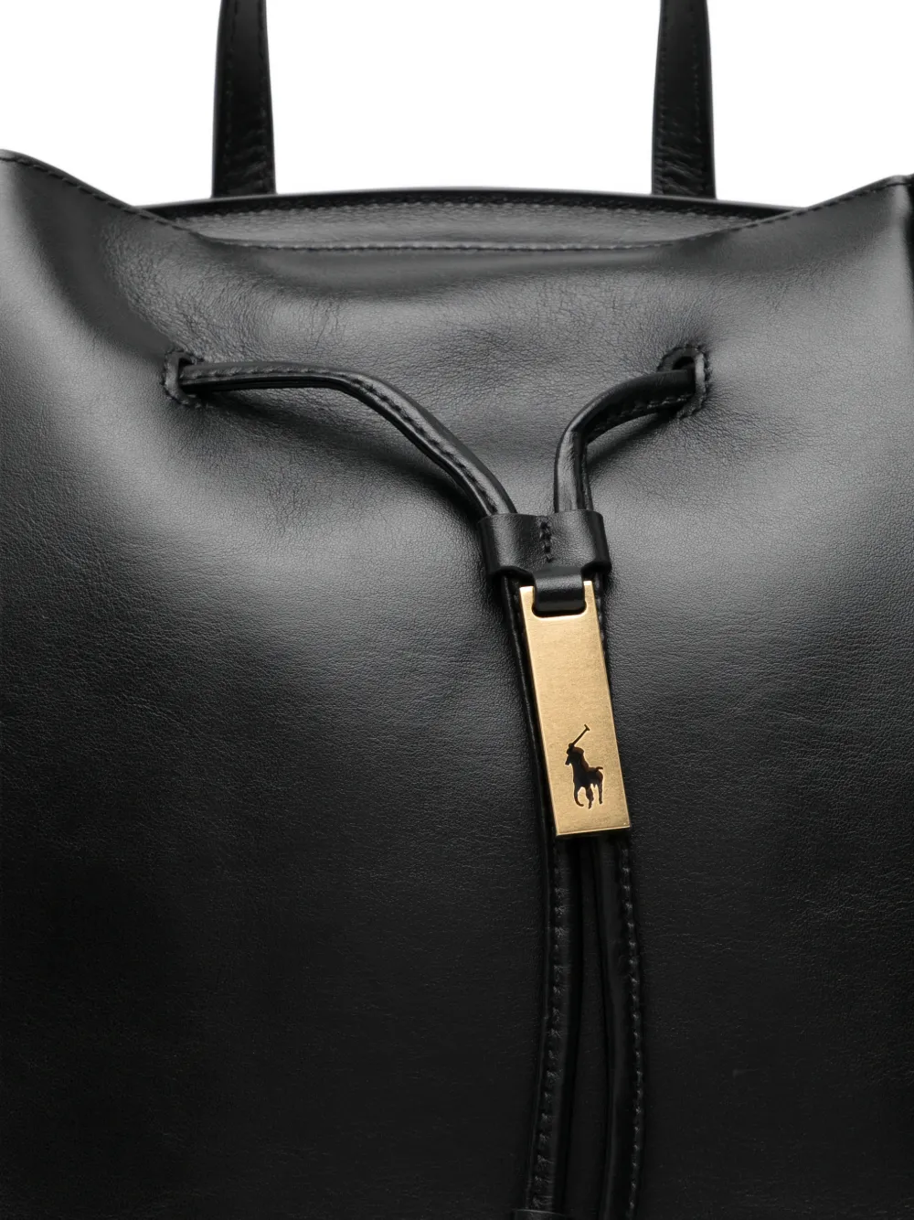 Polo Ralph Lauren Beg Galas Tali Cerut Kulit Zwart