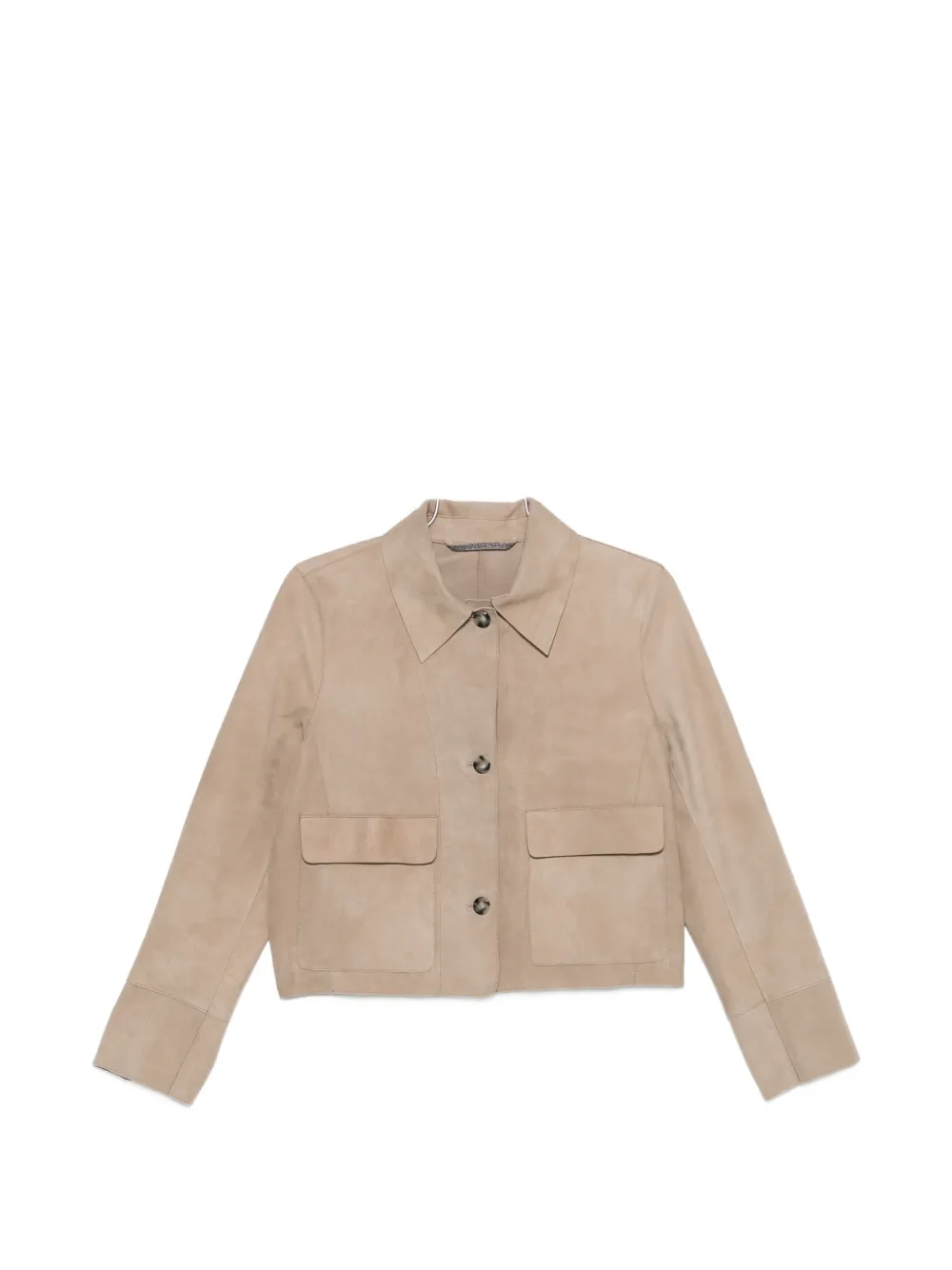 LEATHER AUTHORITY flap-pocket jacket - Toni neutri