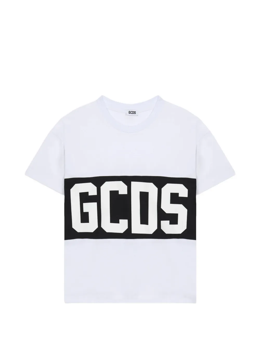 Gcds Kids logo-print T-shirt - Bianco