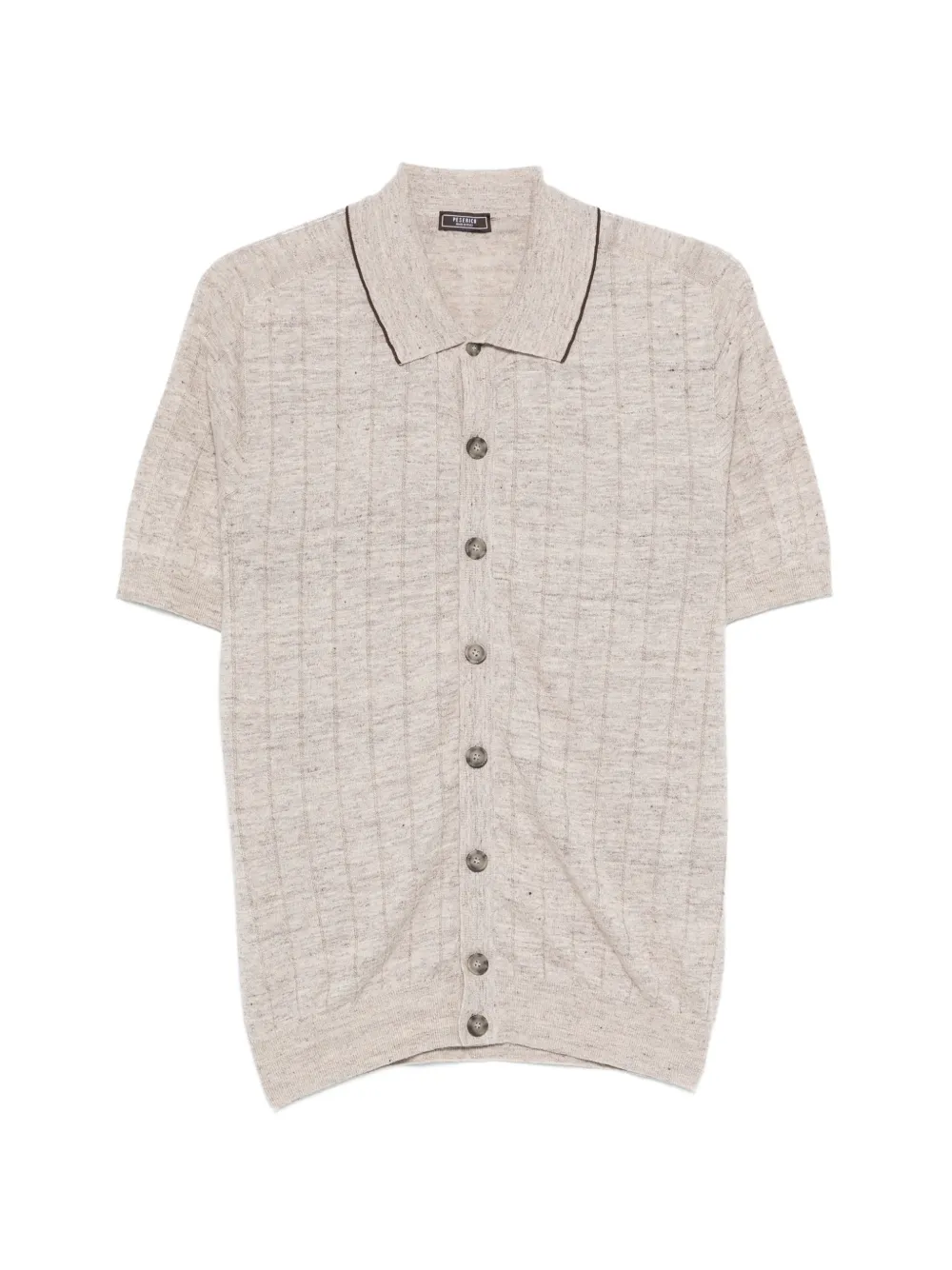 Peserico buttoned collared knitwear - Toni neutri
