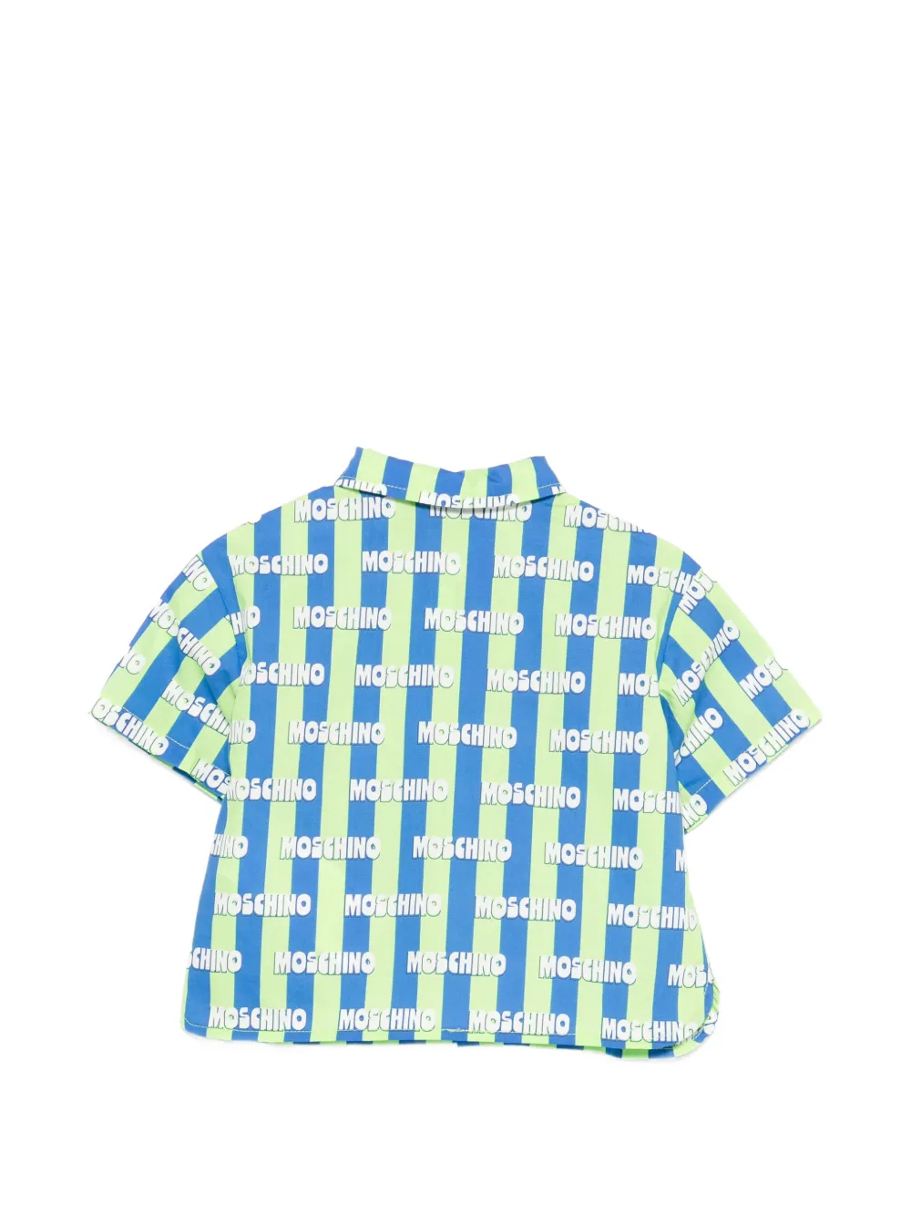 Moschino Kids Gestreept shirt Blauw