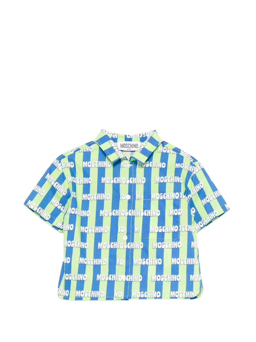 Moschino Kids striped shirt - Blau