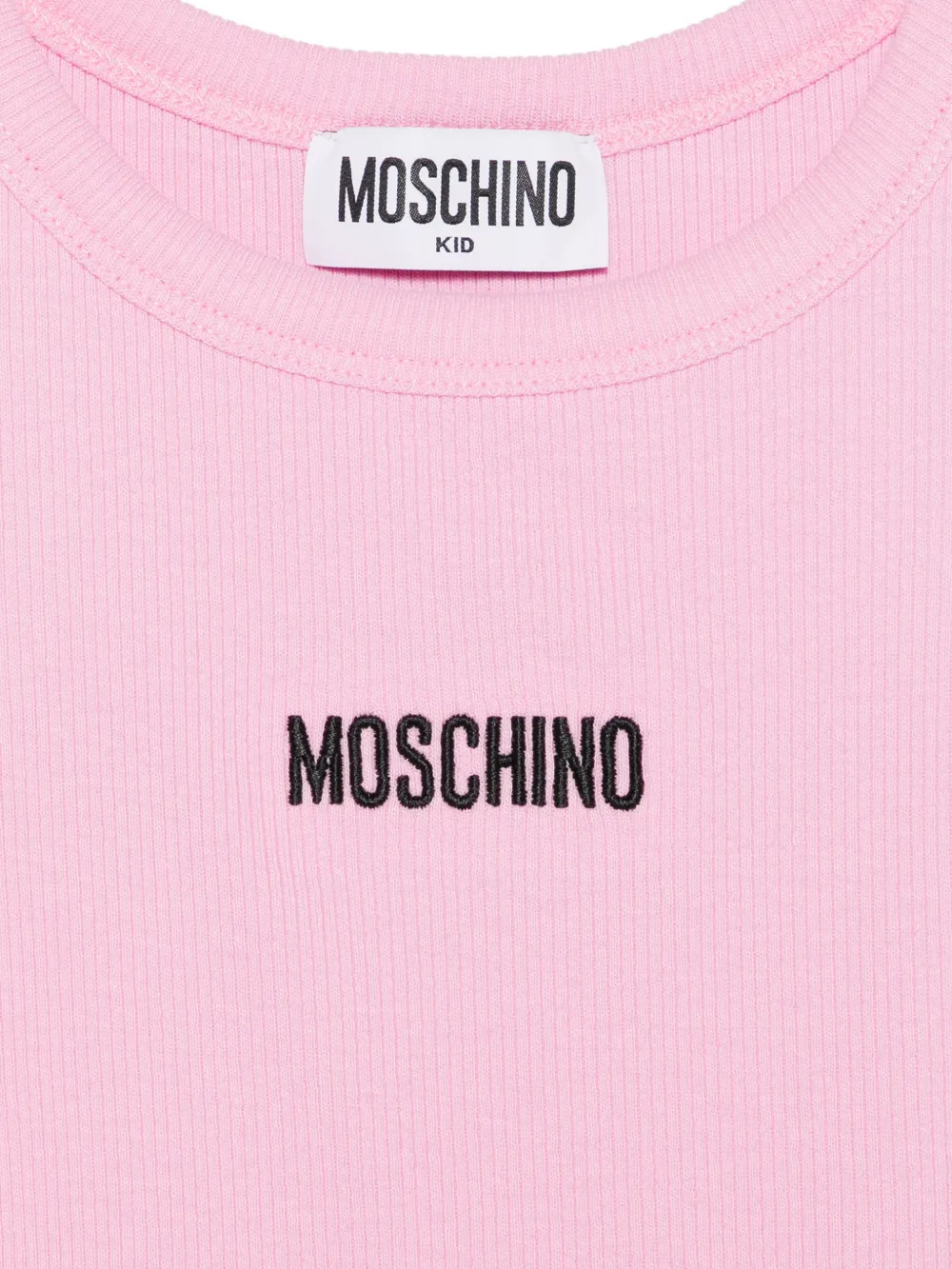 Moschino Kids Top met logo Roze