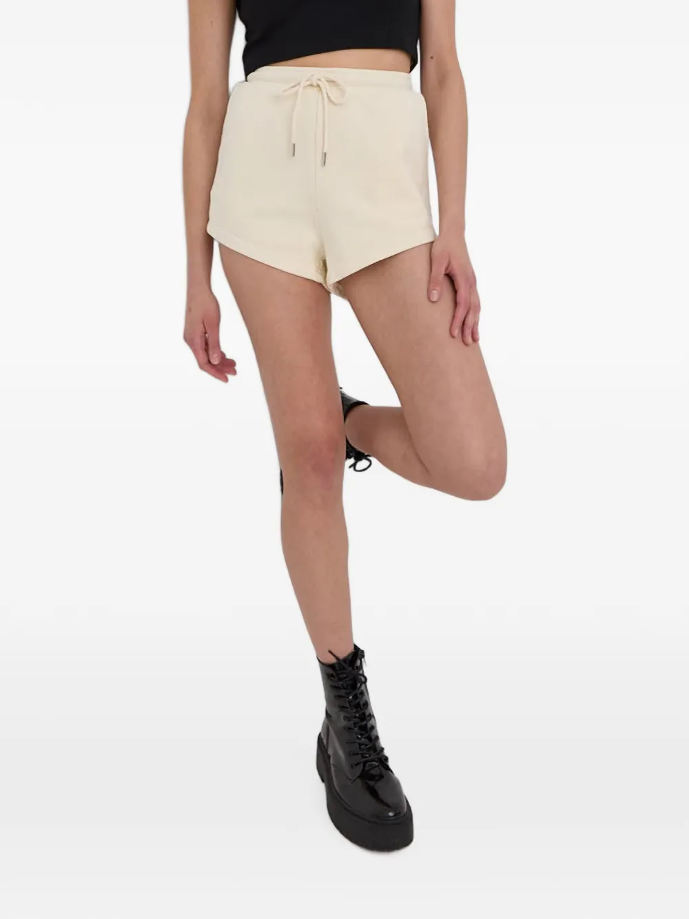 YOUNG POETS drawstring-waist jersey shorts - Toni neutri