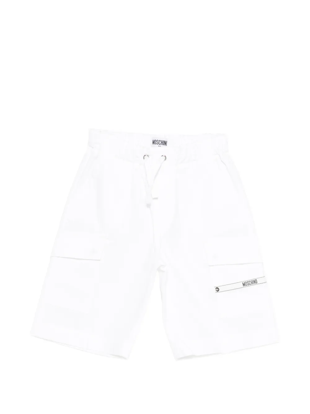 Moschino Kids drawstring cargo shorts - Weiß