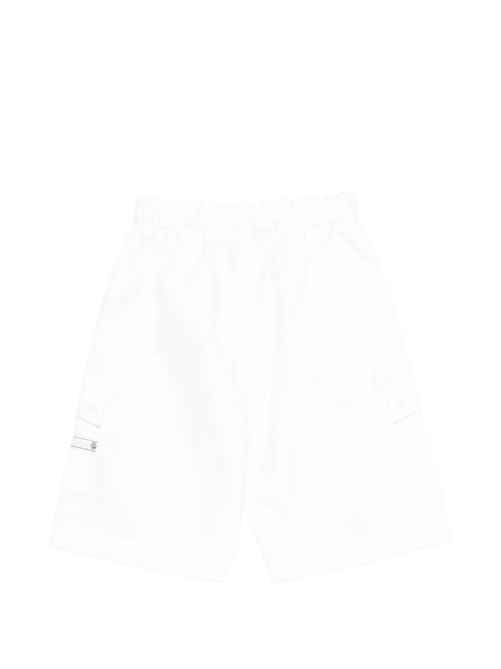  Moschino Kids Drawstring Cargo Shorts - White 