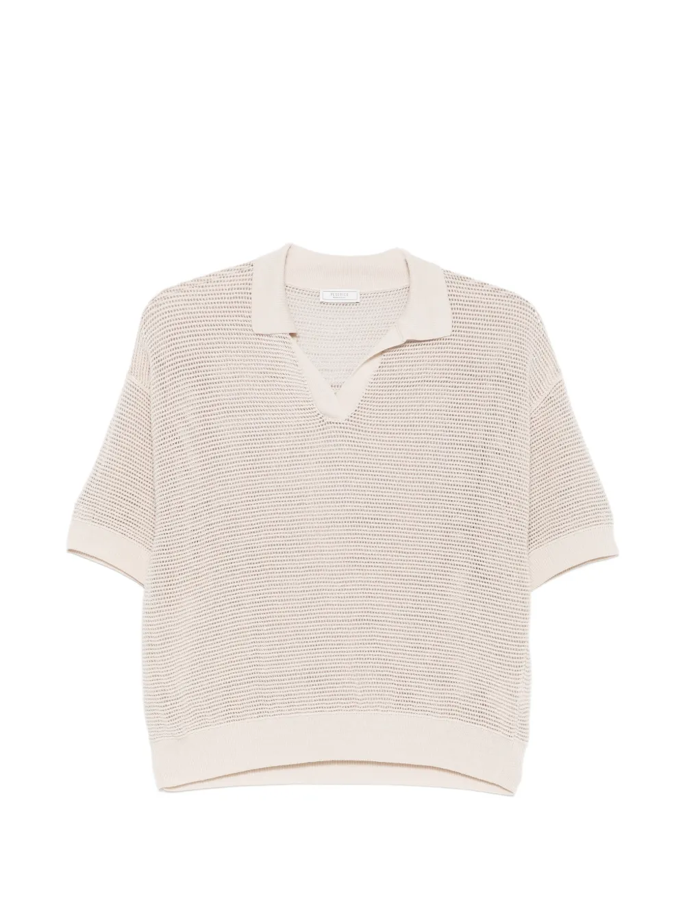 Peserico open-knit short-sleeve T-shirt - Toni neutri
