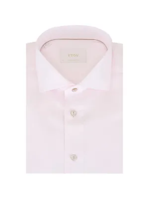 Eton Men's Contemporary Fit Cotton Plisse-Bib Dress Shirt, White, Men's, 18, Shirts Tops Formal & Evening Dress Shirts