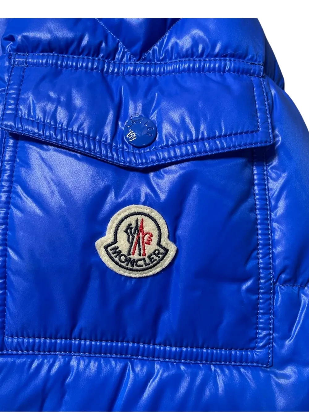  Moncler Maya Short Down Jacket - Blue 