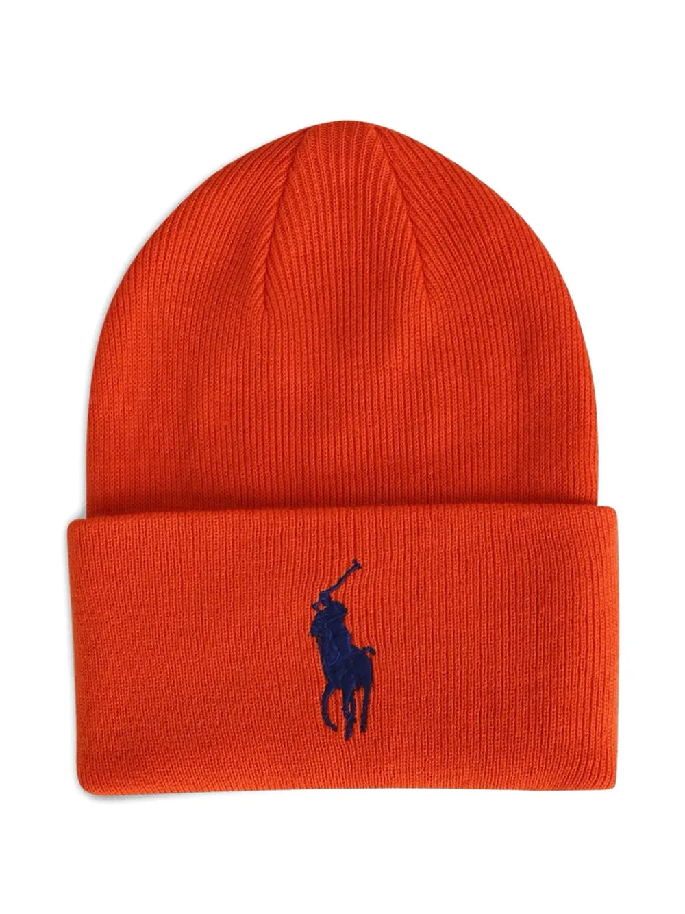 Polo Ralph Lauren Big Pony cuff beanie hat - Arancione