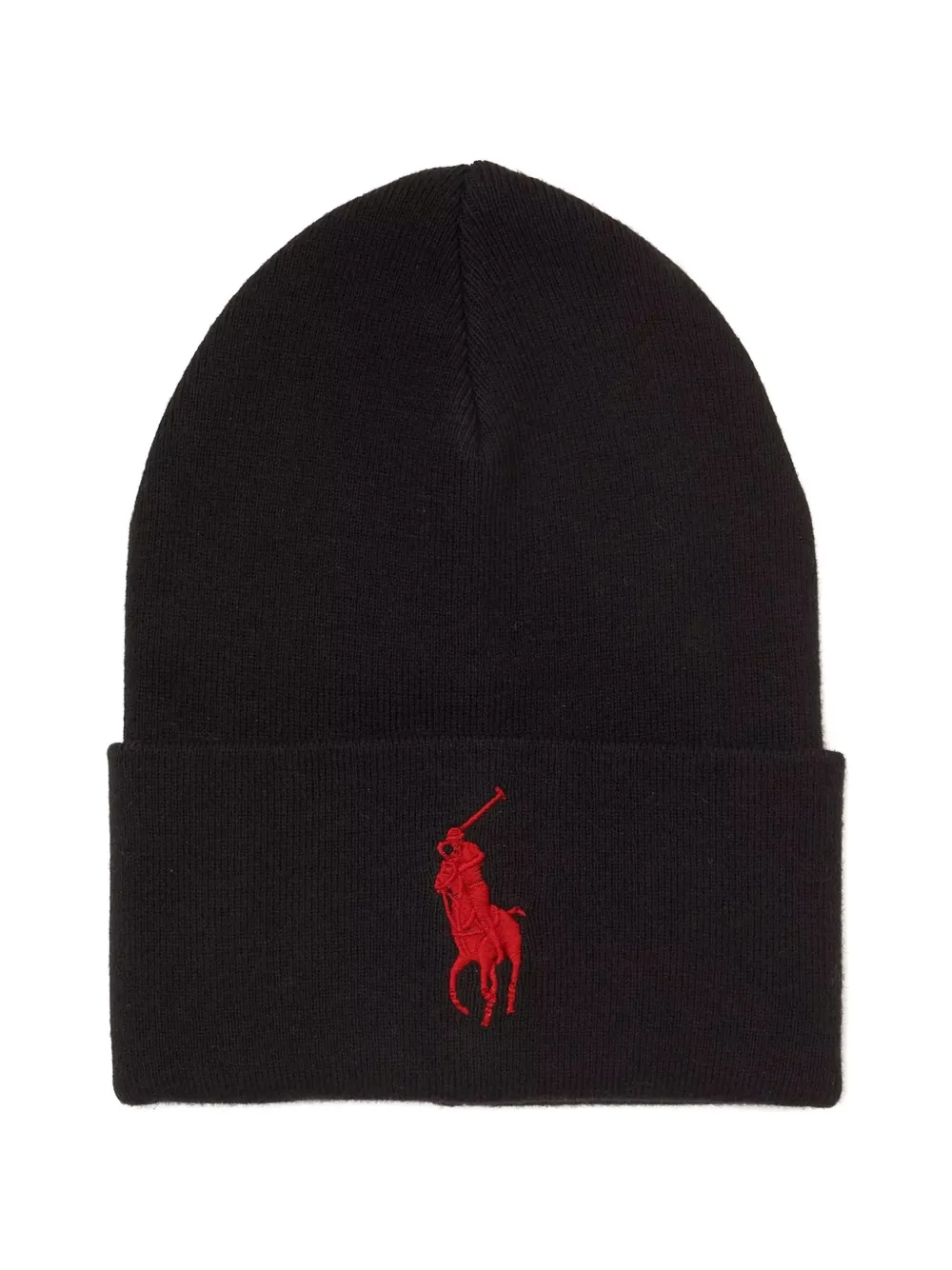 Polo Ralph Lauren Big Pony cuff beanie hat - Nero