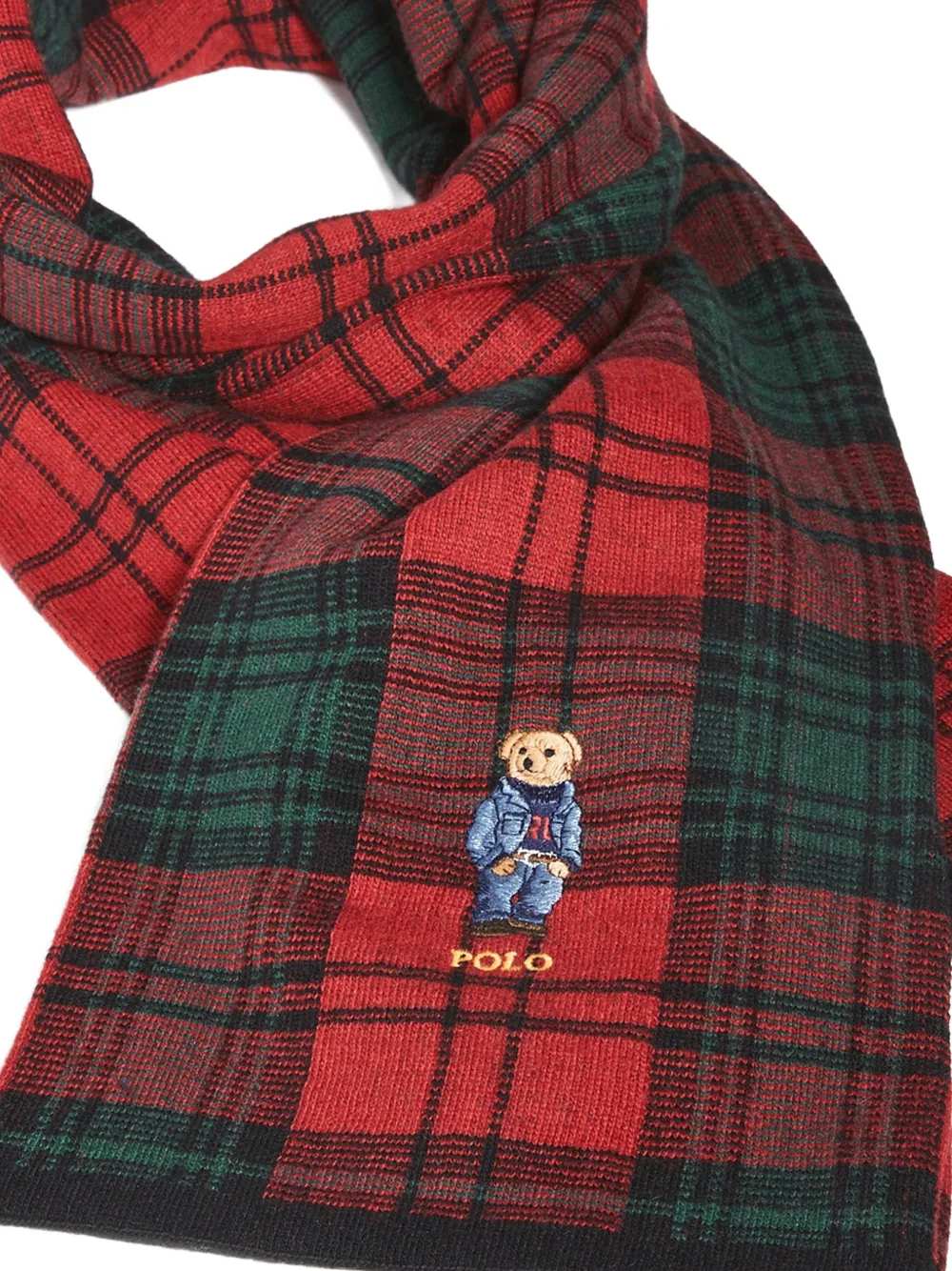 Polo Ralph Lauren Polo Bear geruite sjaal Rood