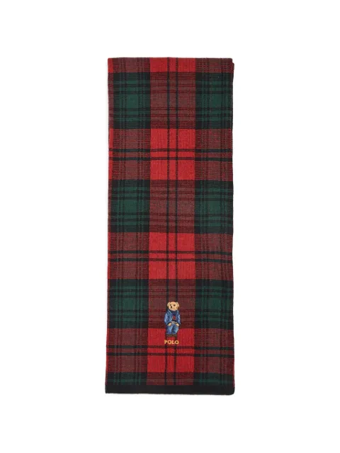 Polo Ralph Lauren plaid Polo Bear scarf