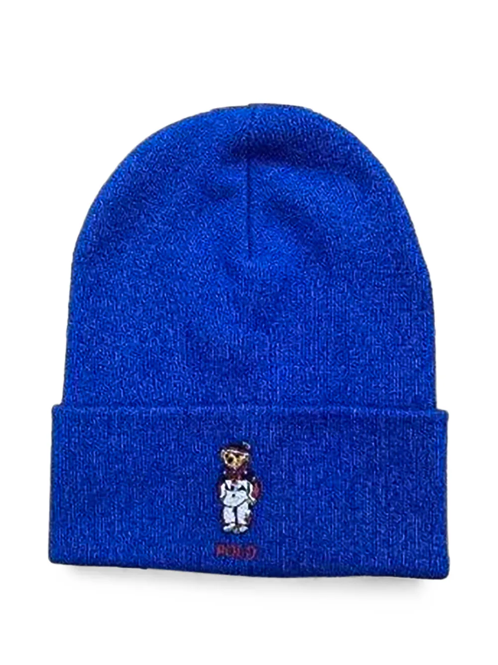 Polo Ralph Lauren 2022 Olympics Polo Bear embroidered beanie hat - Blau