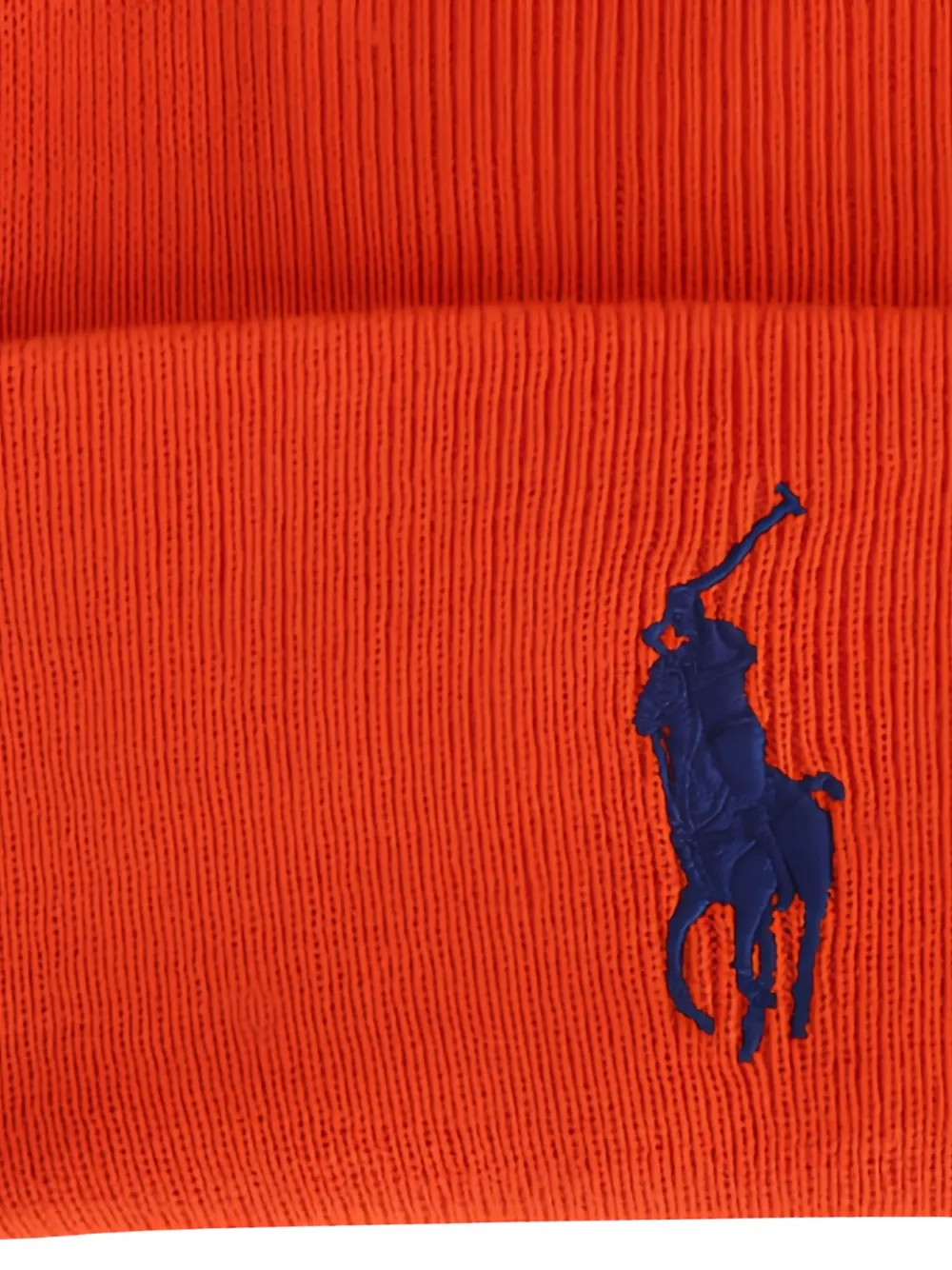 Polo Ralph Lauren Big Pony muts met omgeslagen rand Oranje