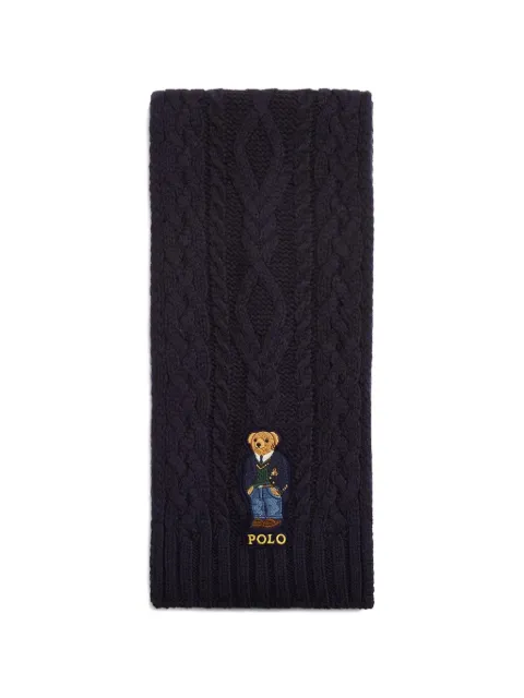 Polo Ralph Lauren Aran St. Andrew Polo Bear scarf