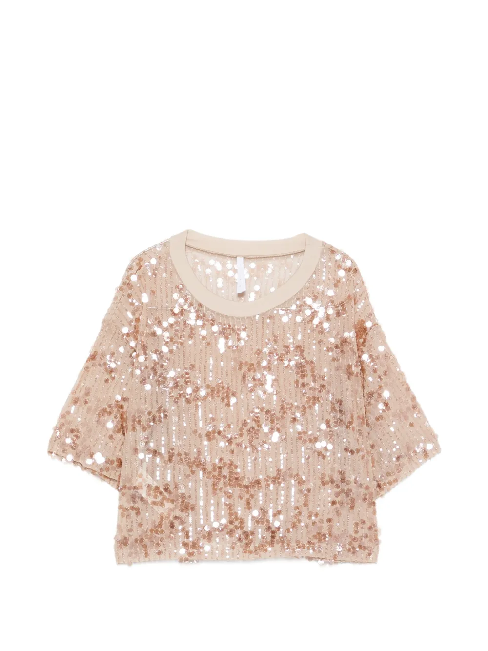 IMPERIAL sequin-embellished T-shirt - Rosa