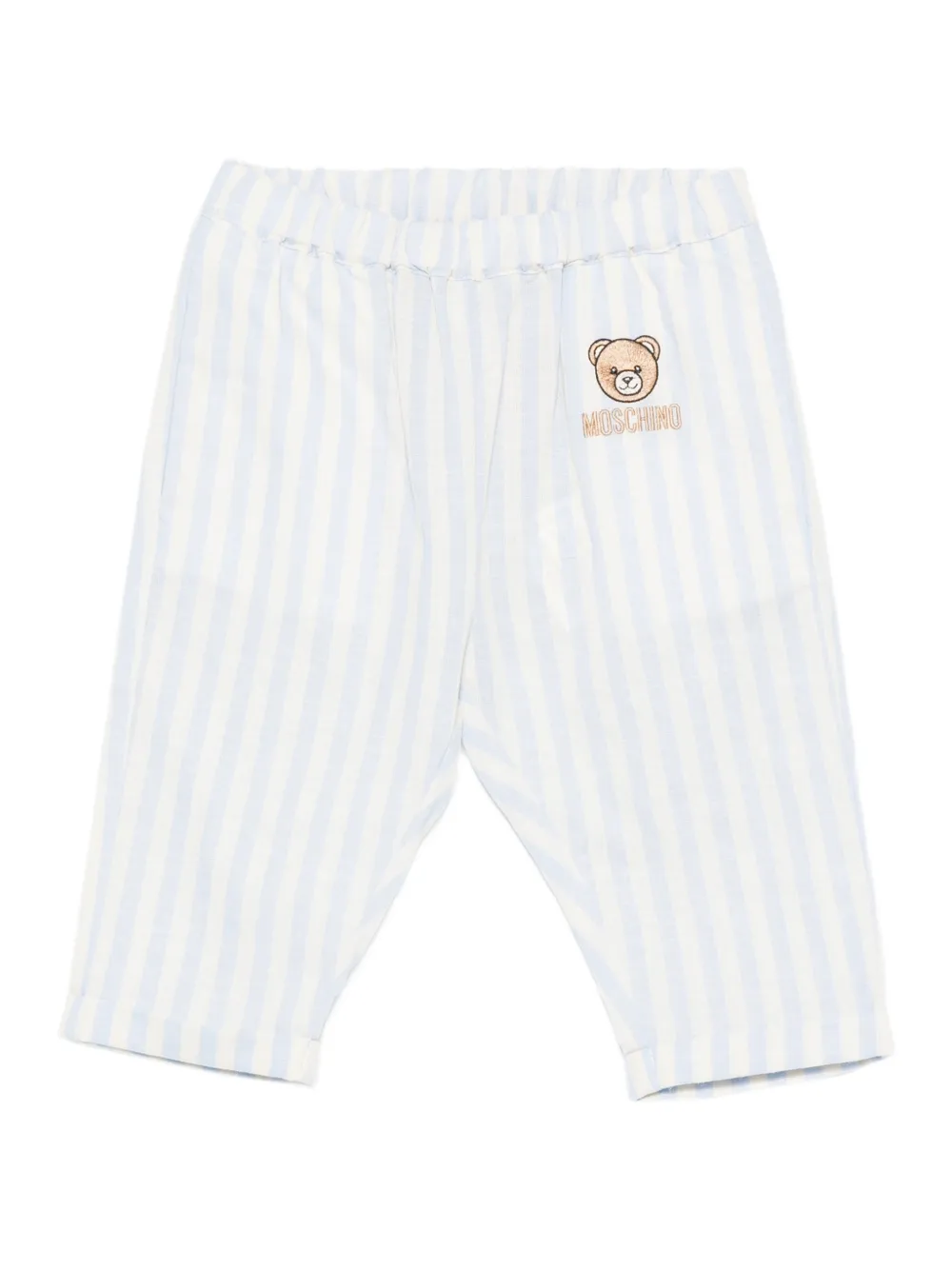 Moschino Kids striped teddy trousers - Blau