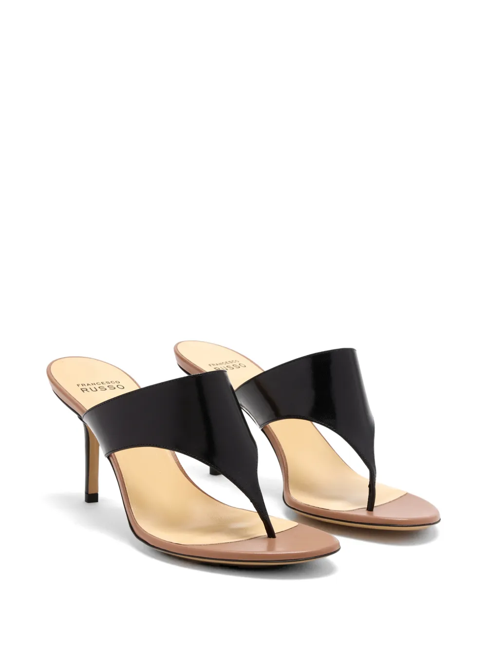 Francesco Russo Sandalen met bandjes Zwart