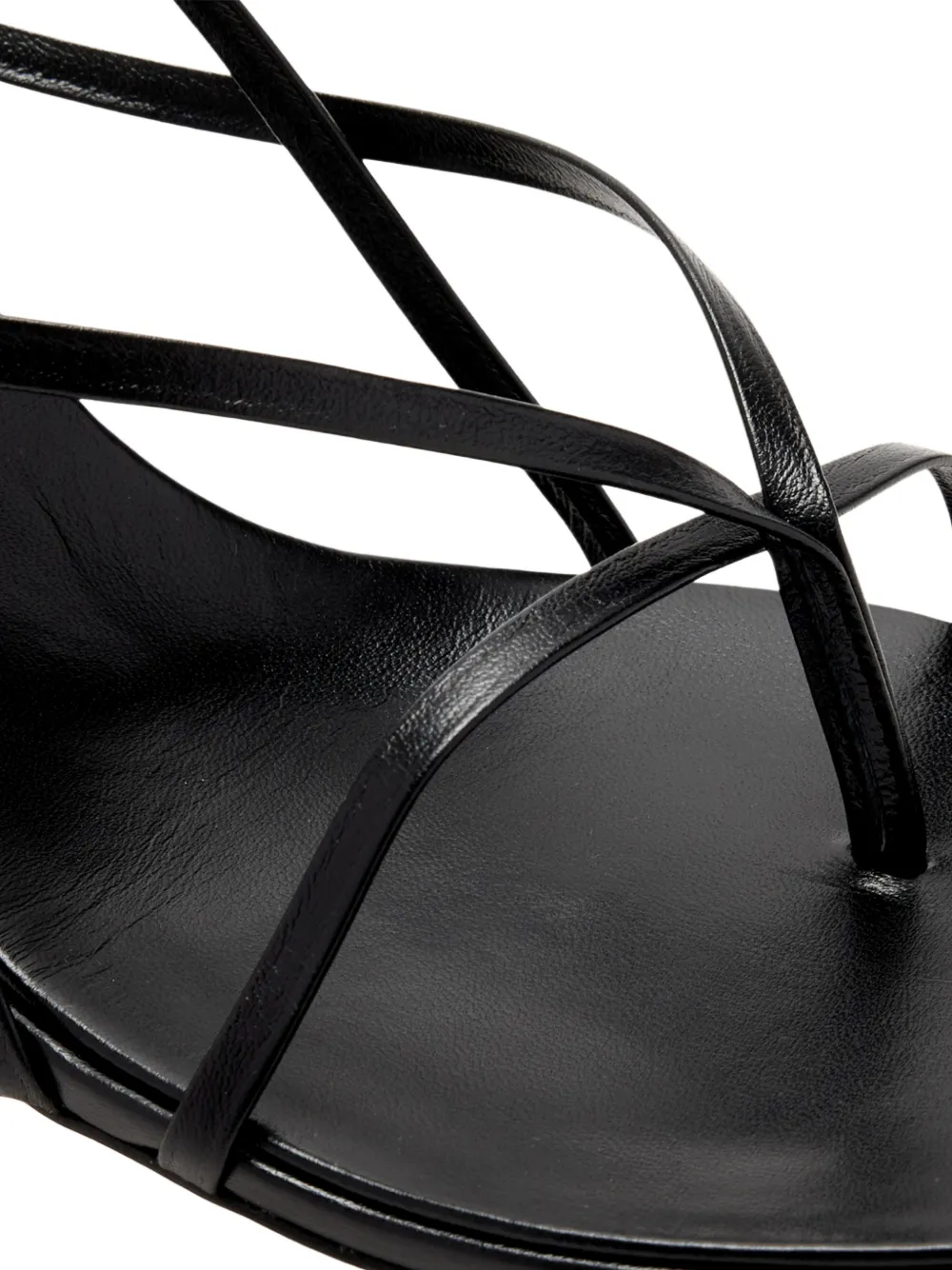 Studio Amelia Wishbone slingback sandalen Zwart