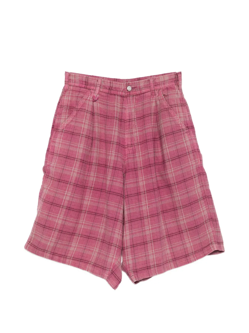 R13 Jesse checked shorts - Pink
