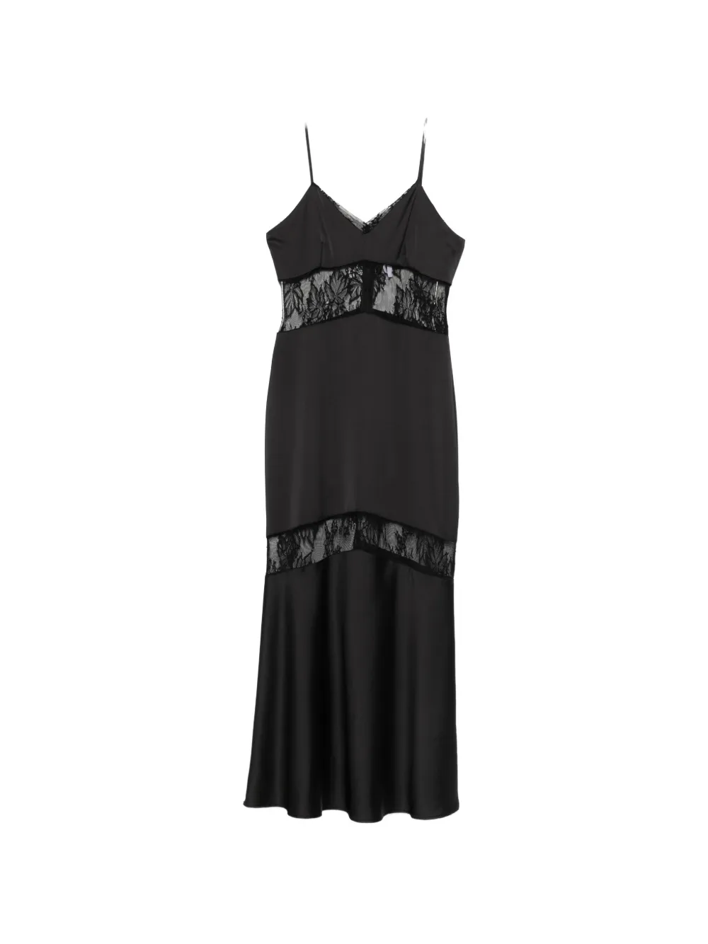 IMPERIAL lace maxi dress - Nero