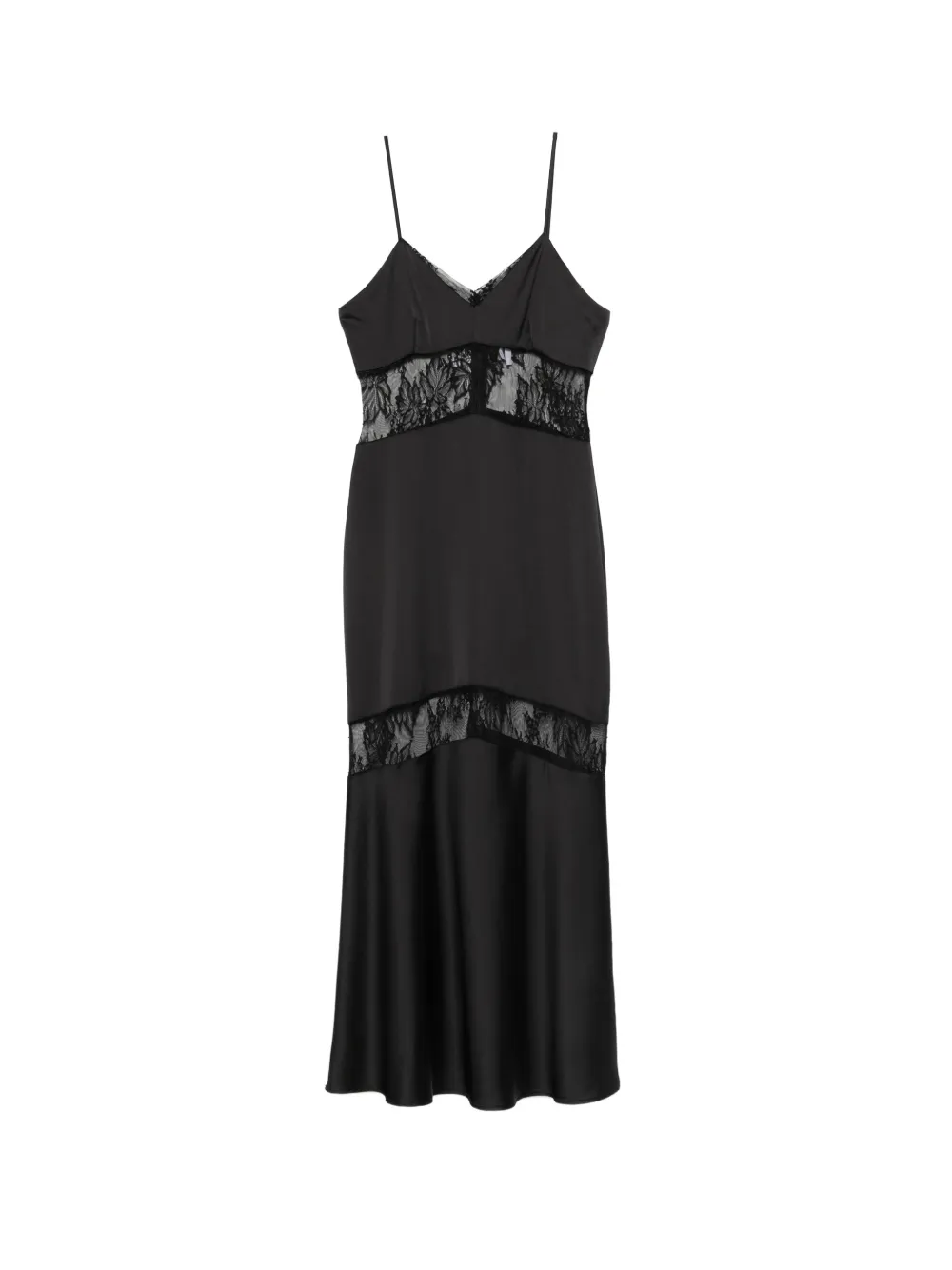 IMPERIAL lace maxi dress - Nero