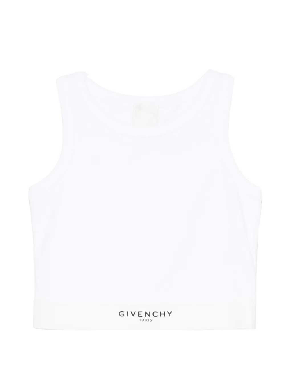 Givenchy Kids logo-print cropped top - Bianco
