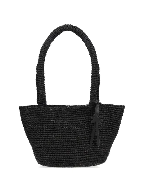 Manebi palm raffia shoulder bag