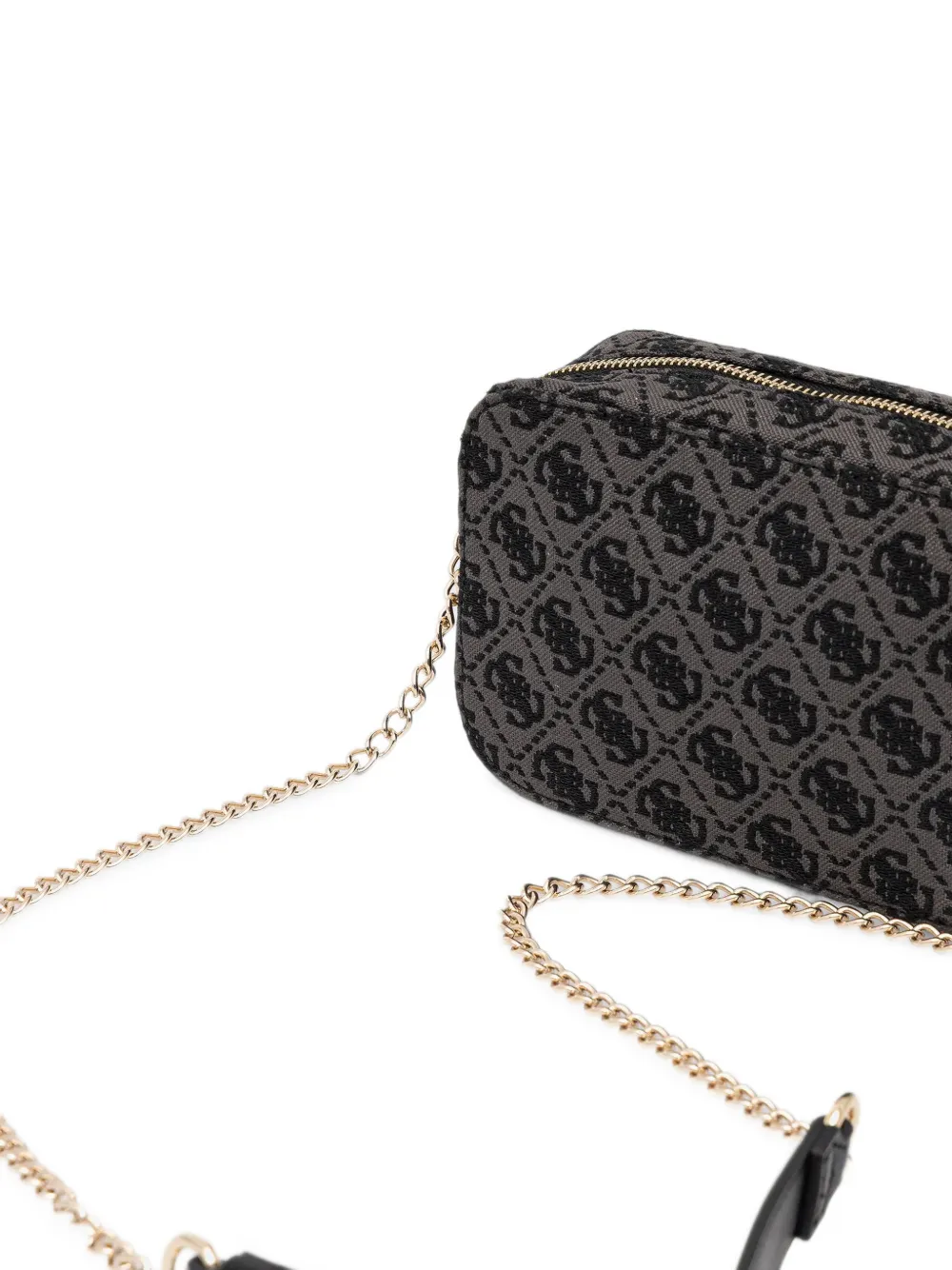 guess kids logo-print camera bag Grijs